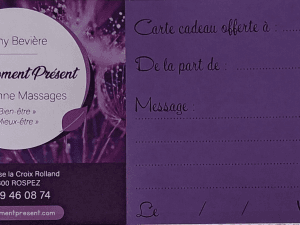 Carte cadeau Au Moment Présent